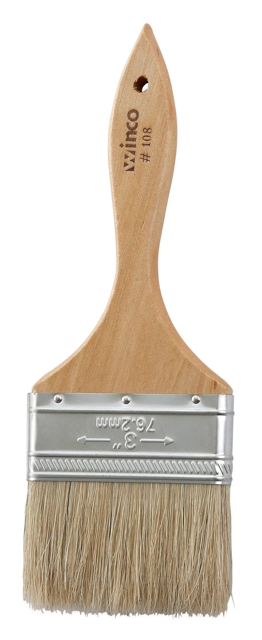 Pastry Brush, Boar Bristle, 3" Wide by Winco (pastry-brush-boar-bristle-3-wide)