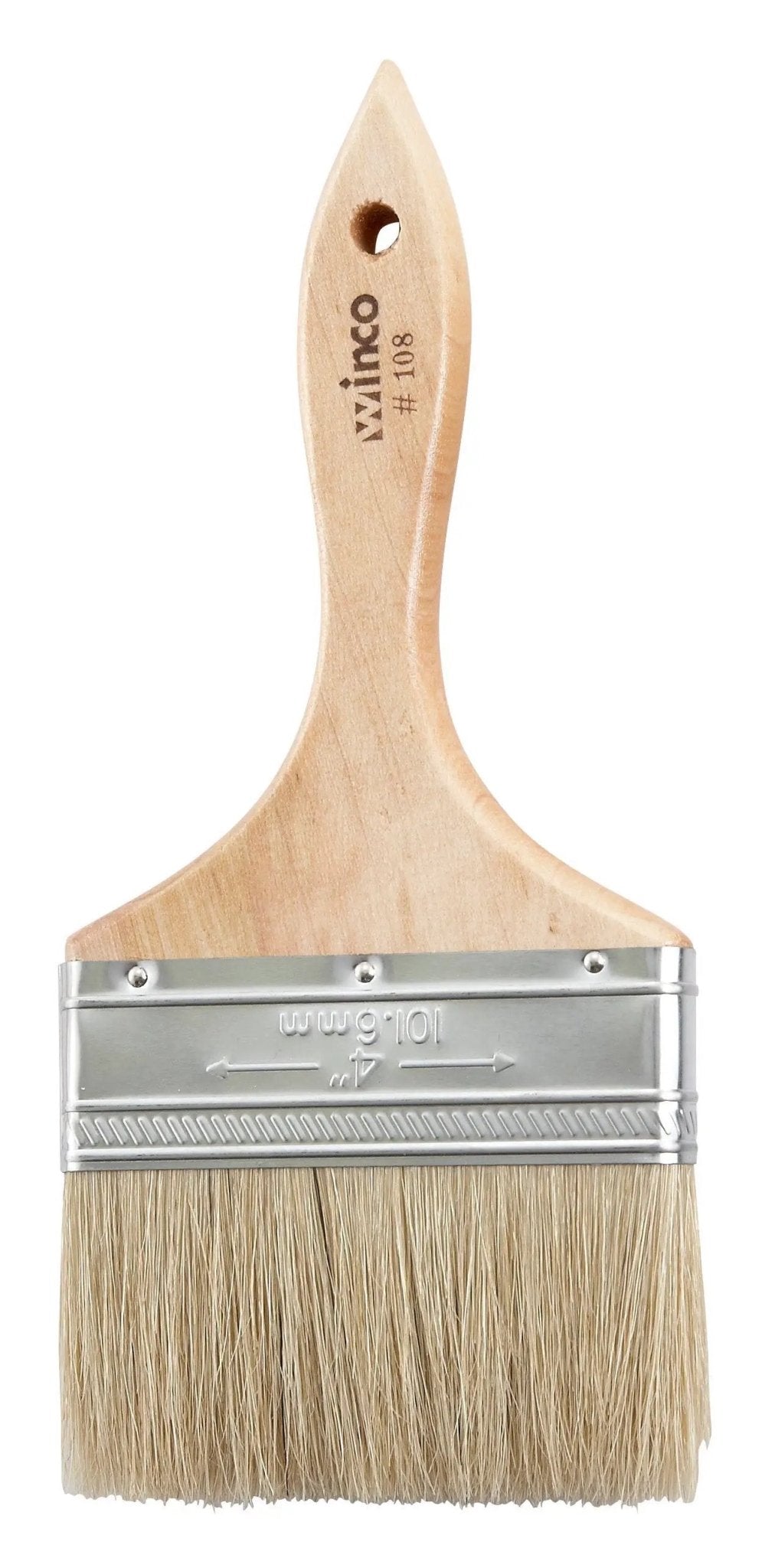 Pastry Brush, Boar Bristle, 4" Wide by Winco (pastry-brush-boar-bristle-4-wide)