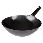 Winco WOK-36 16" Carbon Steel Chinese Wok with Welded Joint Handle Product Image