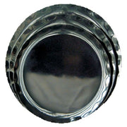 Yanco CAT - 1020B Catering Round Plate, 20" Diameter, Melamine, Black Color, Pack of 6