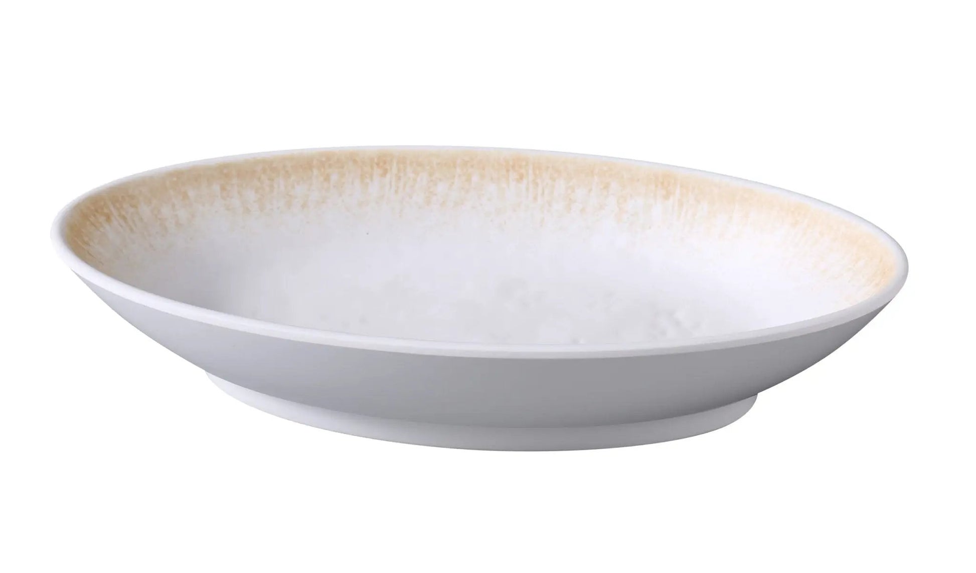 Yanco OP - 812 Optimum Melamine 12" X 6 1/2" X 2 1/4" Deep Oval Bowl 30 Oz.