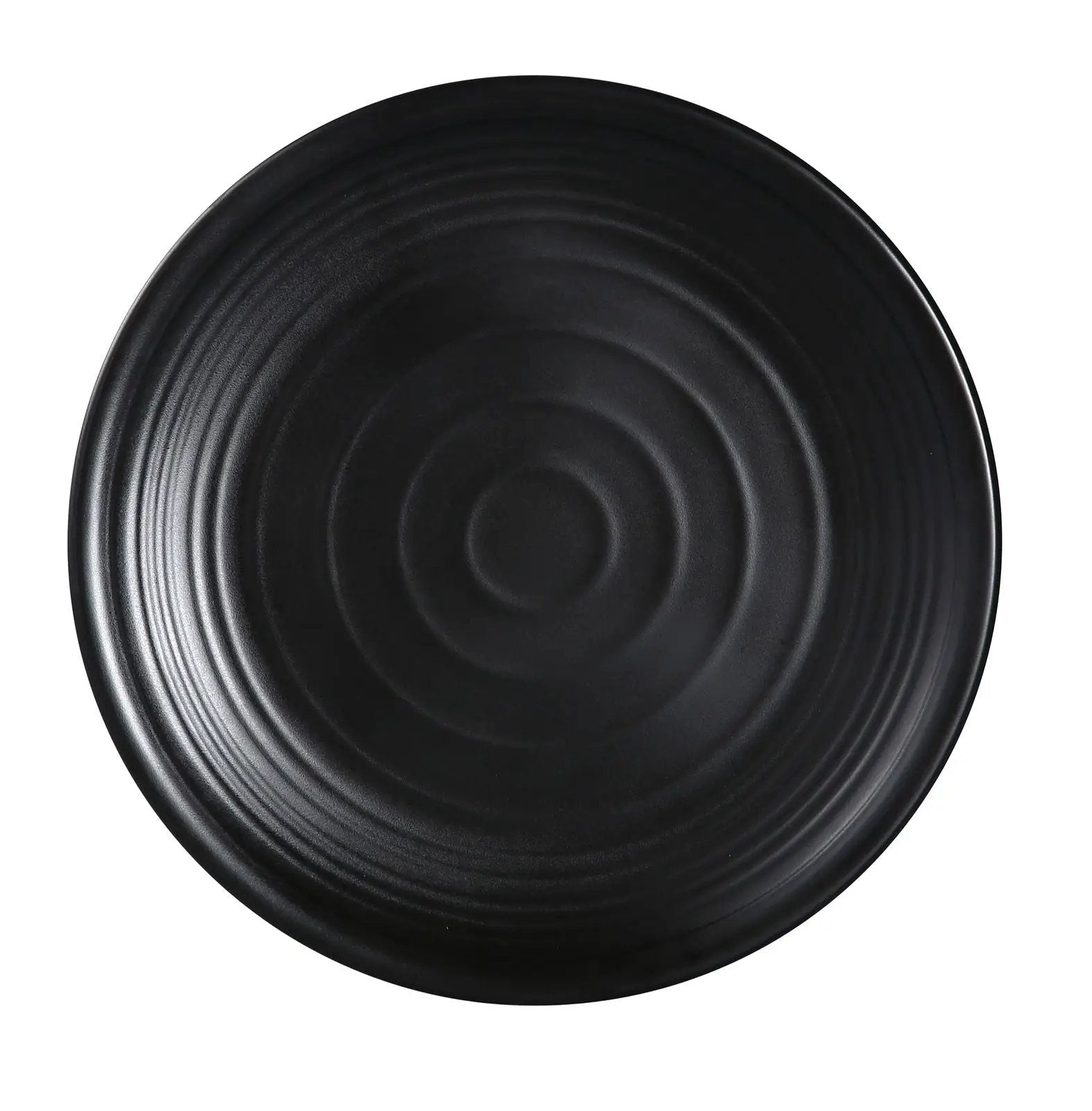 Yanco BP-1007 Black Pearl Melamine 7" Round Plate Product Image