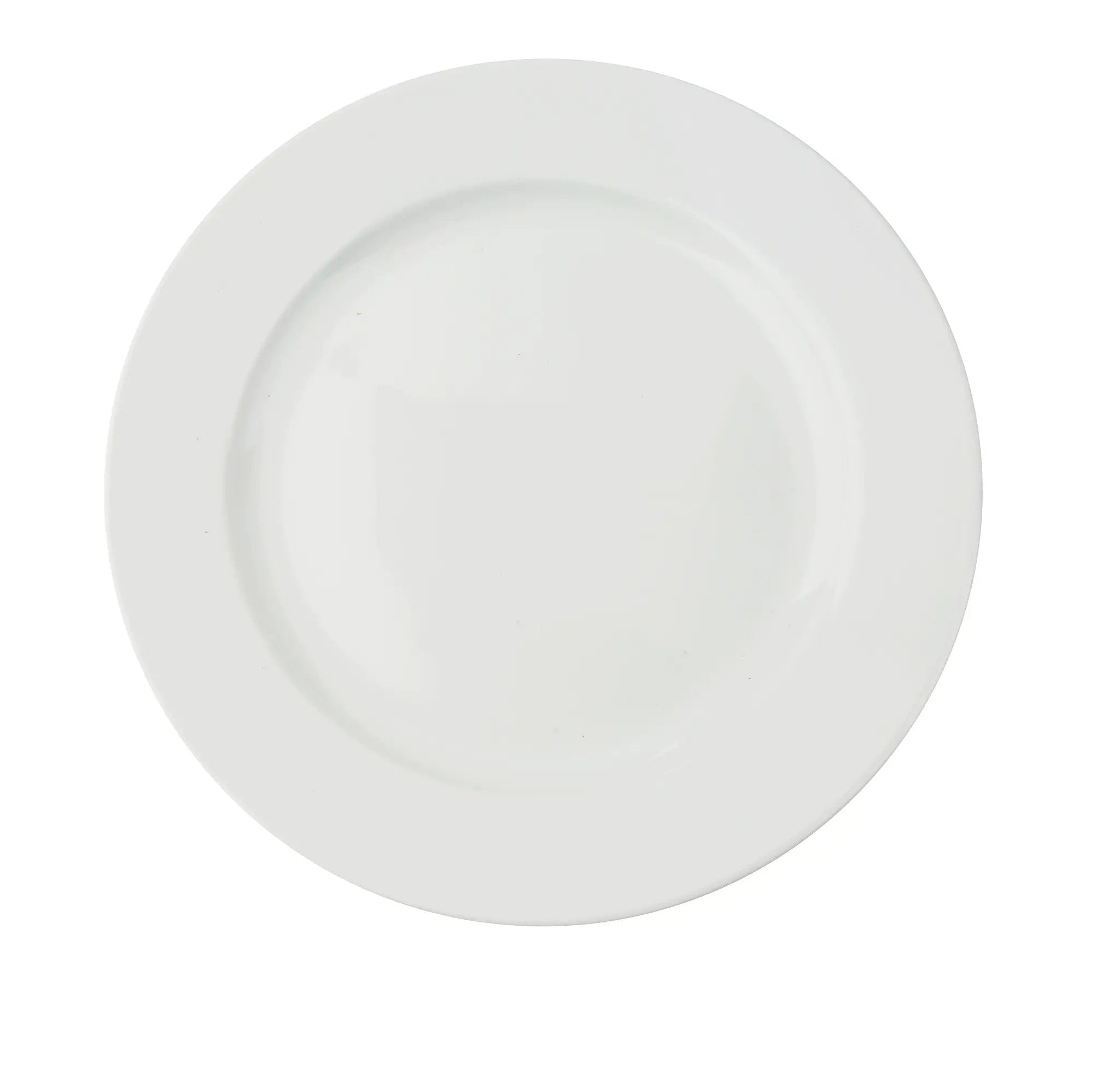 Yanco CA-112 Cambria Chinaware 12" X 1 1/8" Round Plate White Product Image