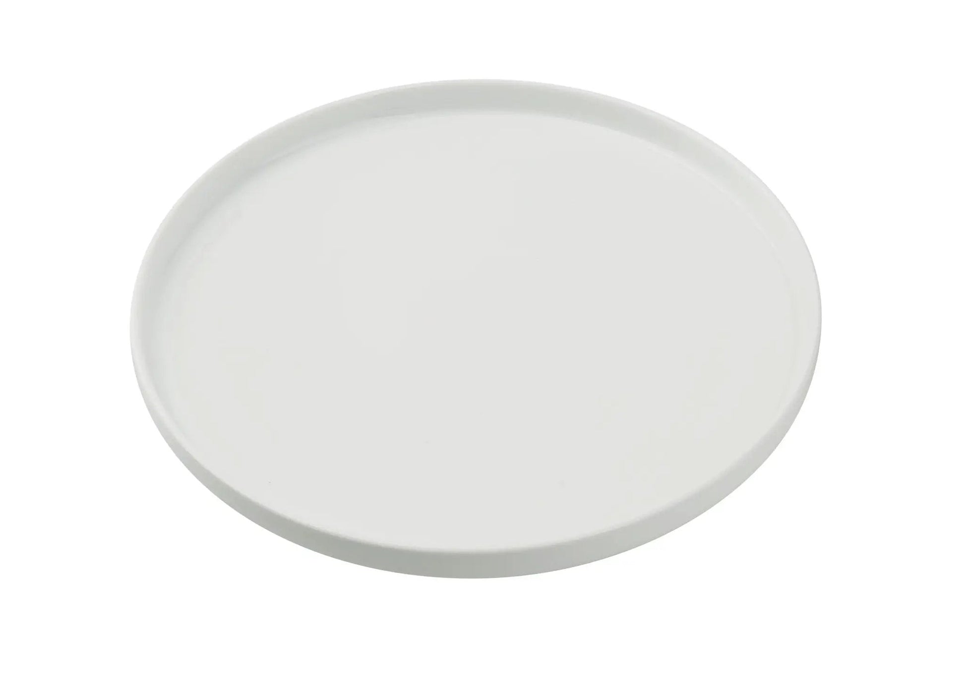 Yanco CA-207 Cambria Chinaware 7 1/4" X 7/8" White Round Plate with Upright Rim Product Image