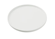 Yanco CA-208 Cambria Chinaware 8" X 1" White Round Plate with Upright Rim Product Image