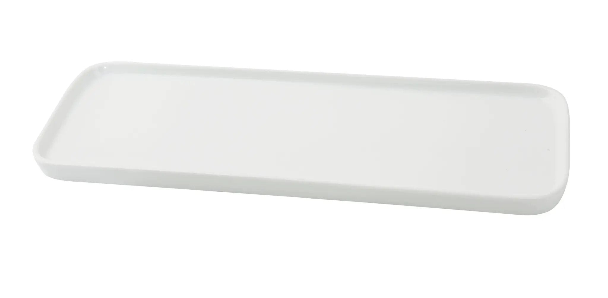 Yanco CA-513 Cambria Chinaware 13 3/4" X 5" X 5/8" Rectangular Plate White