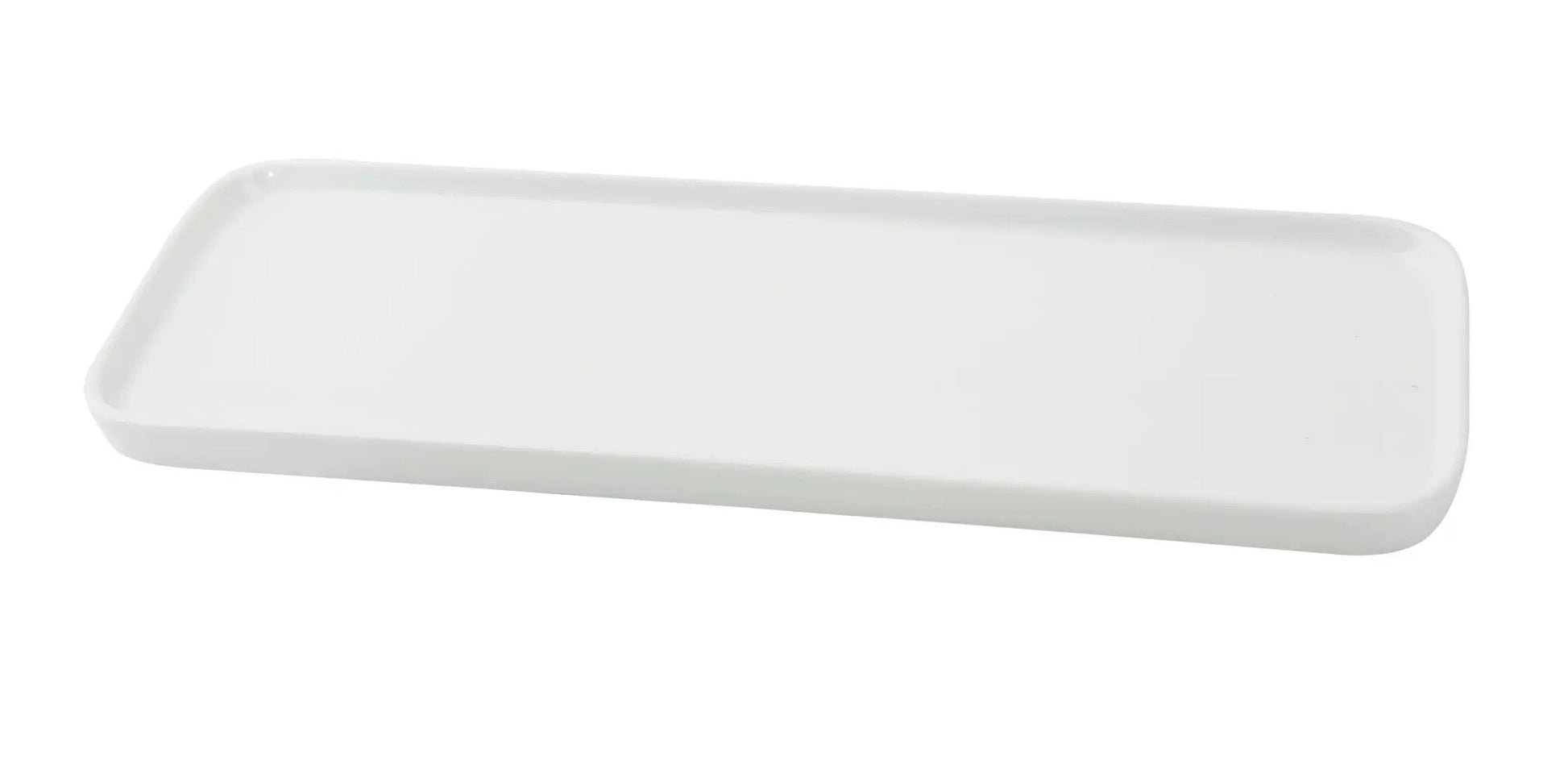 Yanco CA-515 Cambria Chinaware 15 7/8" X 5 1/2" X 5/8" White Rectangular Plate Product Image