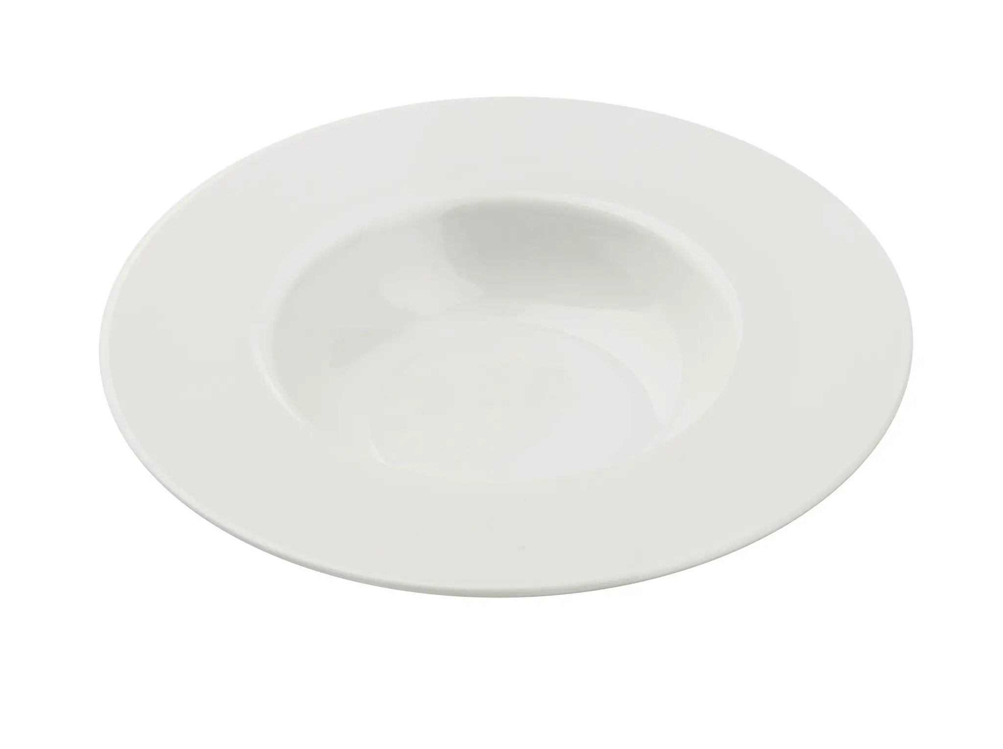 Yanco CA-610 Cambria Chinaware 9 1/2" X 5 1/8" X 2" White Dessert Plate 10 Oz. Product Image
