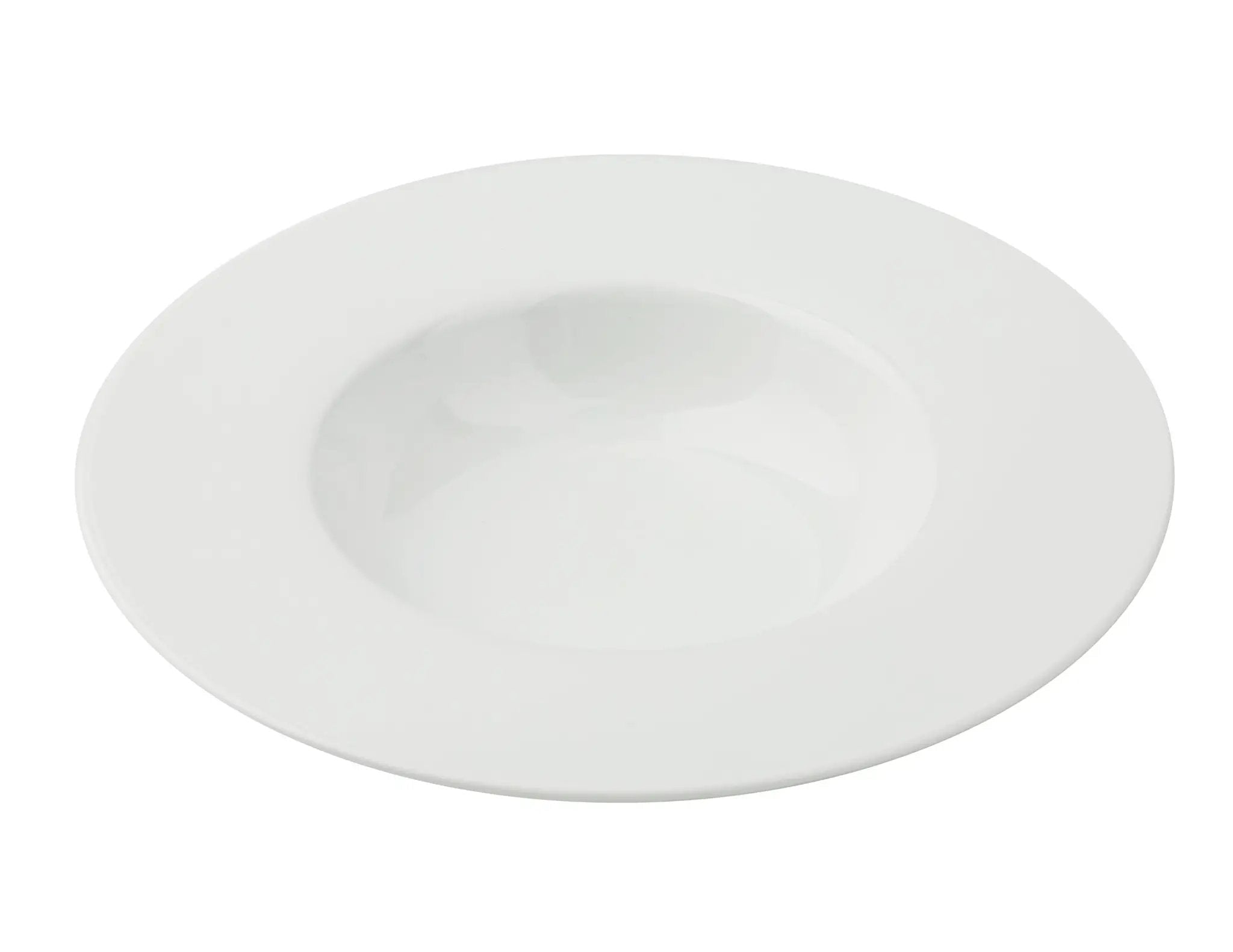 Yanco CA-612 Cambria Chinaware 12 1/2" X 6 3/4" X 2 1/8" White Dessert Plate 14 Oz. Product Image
