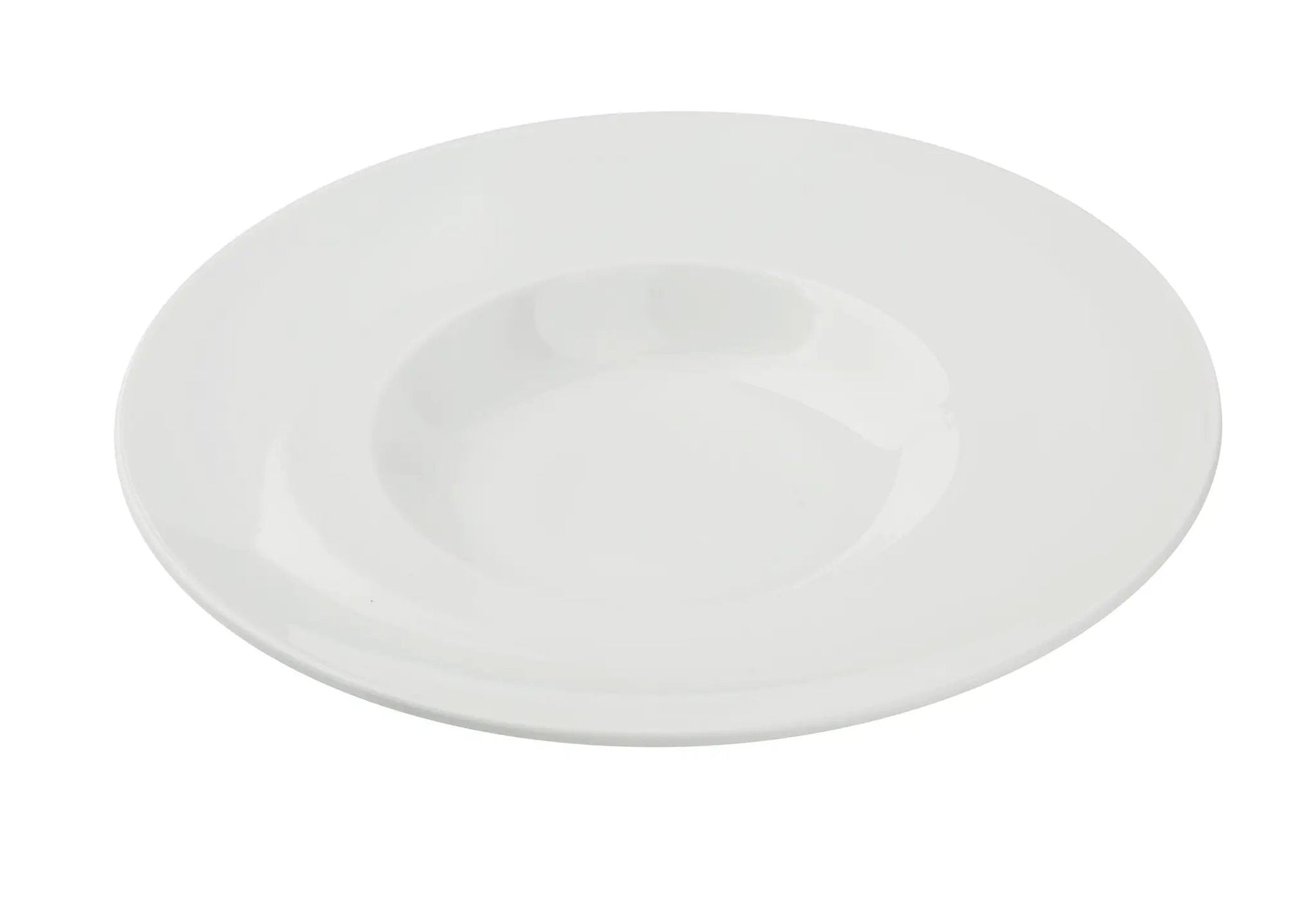 Yanco CA-710 Cambria Chinaware 11" X 7" X 2" White Mediterranean Pasta Bowl 14 Oz. Product Image