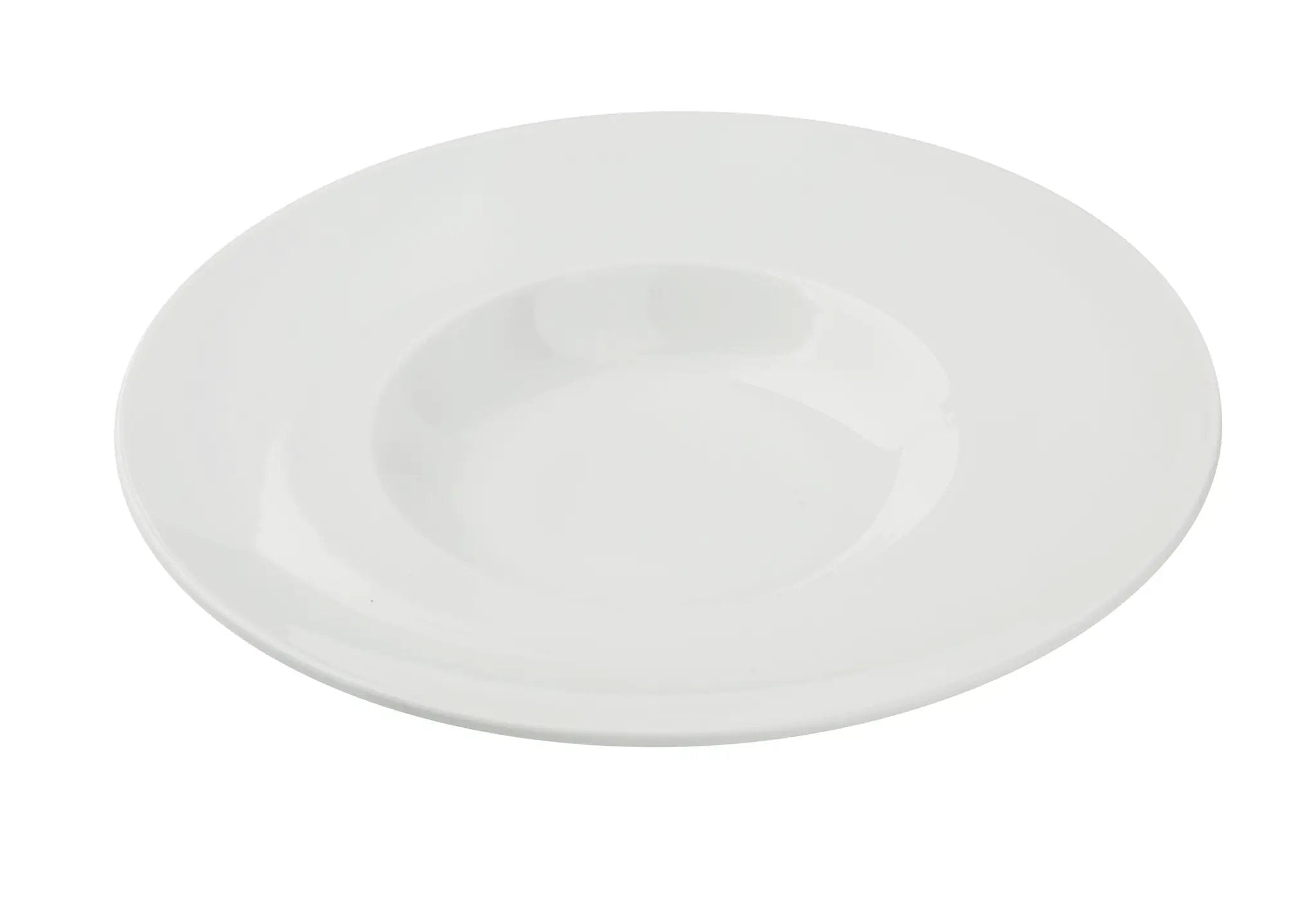 Yanco CA-710 Cambria Chinaware 11" X 7" X 2" White Mediterranean Pasta Bowl 14 Oz. Product Image