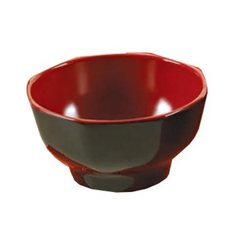 Yanco CR-3006 Black & Red Melamine 4 5/8" Bowl 10 Oz. Product Image