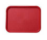 Yanco FT-14RD Serving Trays Plastic 14" X 10" Fast Food Tray Red Product Image