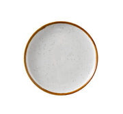 Yanco GL - 106 Glory Chinaware 6 - 1/2"x 3/4" ROUND PLATE WITH UP - RIGHT RIM