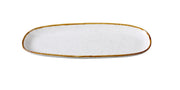 Yanco GL - 209 Glory Chinaware 9" x 4 - 1/4" x 7/8" Oval Plate
