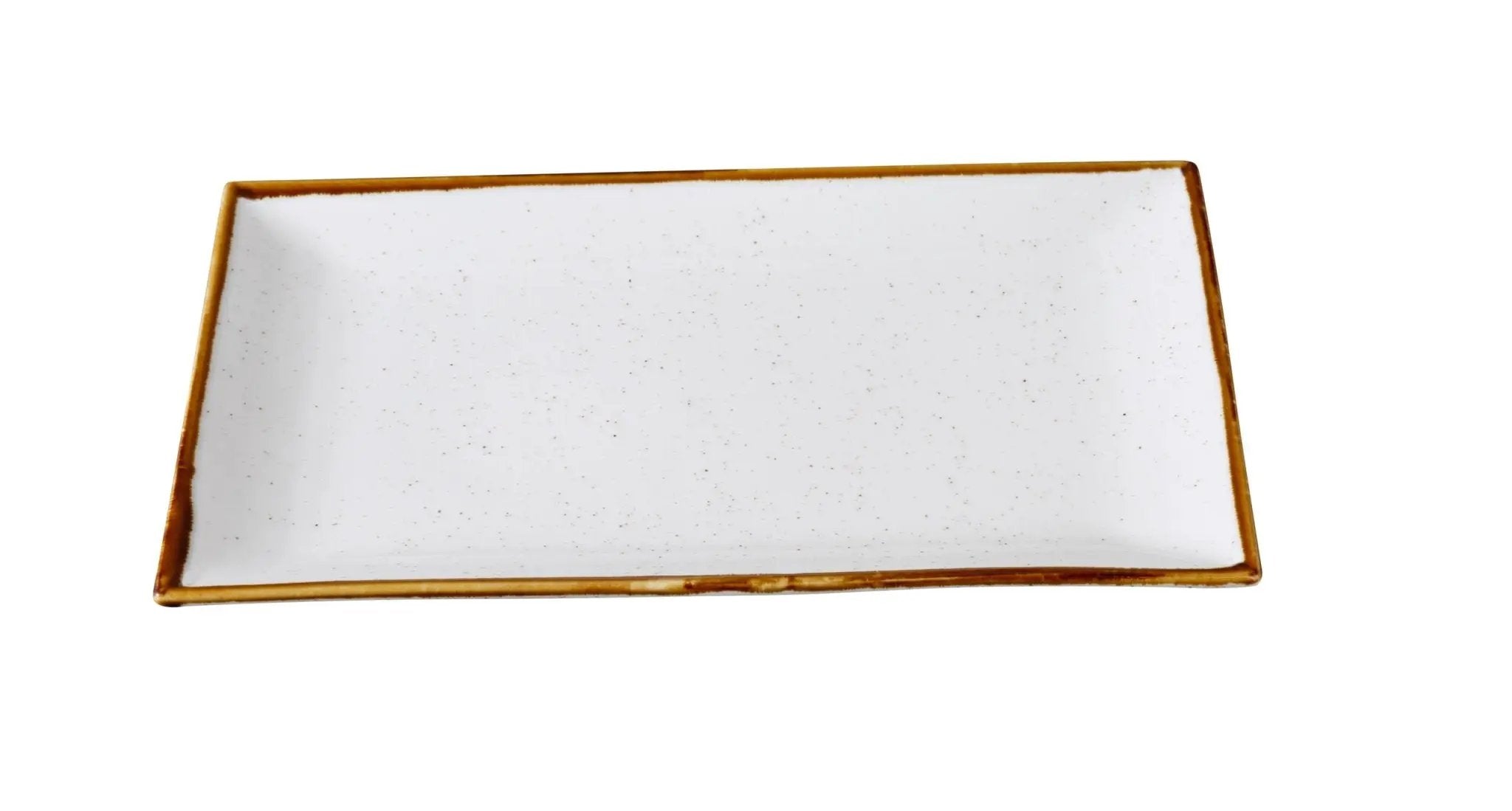Yanco GL - 213 Glory Chinaware 13 - 3/8"x 7 - 3/8" x 1" RECTANGULAR PLATE