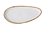 Yanco GL - 214 Glory Chinaware 13 - 7/8" x 9 - 3/4" x 7/8" Oval Plate
