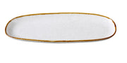 Yanco GL - 215 Glory Chinaware 14 - 1/8" x 5 - 3/8"x 1 - 1/4" Oval Plate