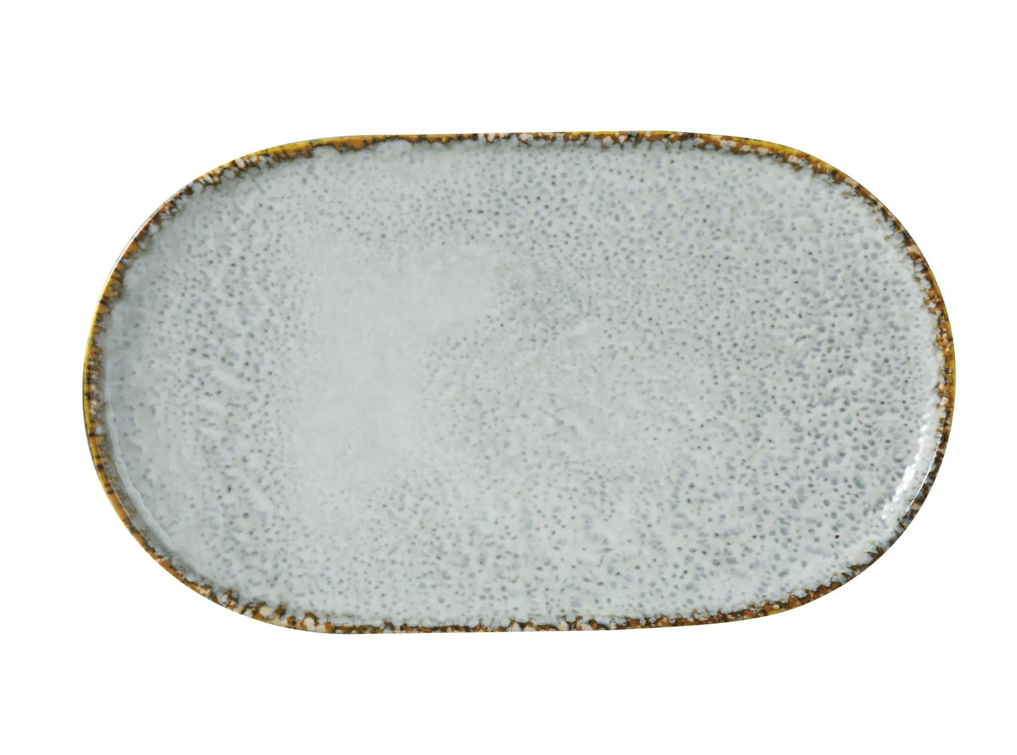 Yanco IB-214 Iris Blue Chinaware 13 5/8" X 7 7/8" X 7/8" COUPE OVAL PLATE by Yanco (yanco-ib-214-iris-blue-chinaware-13-5-8-x-7-7-8-x-7-8-coupe-oval-plate)