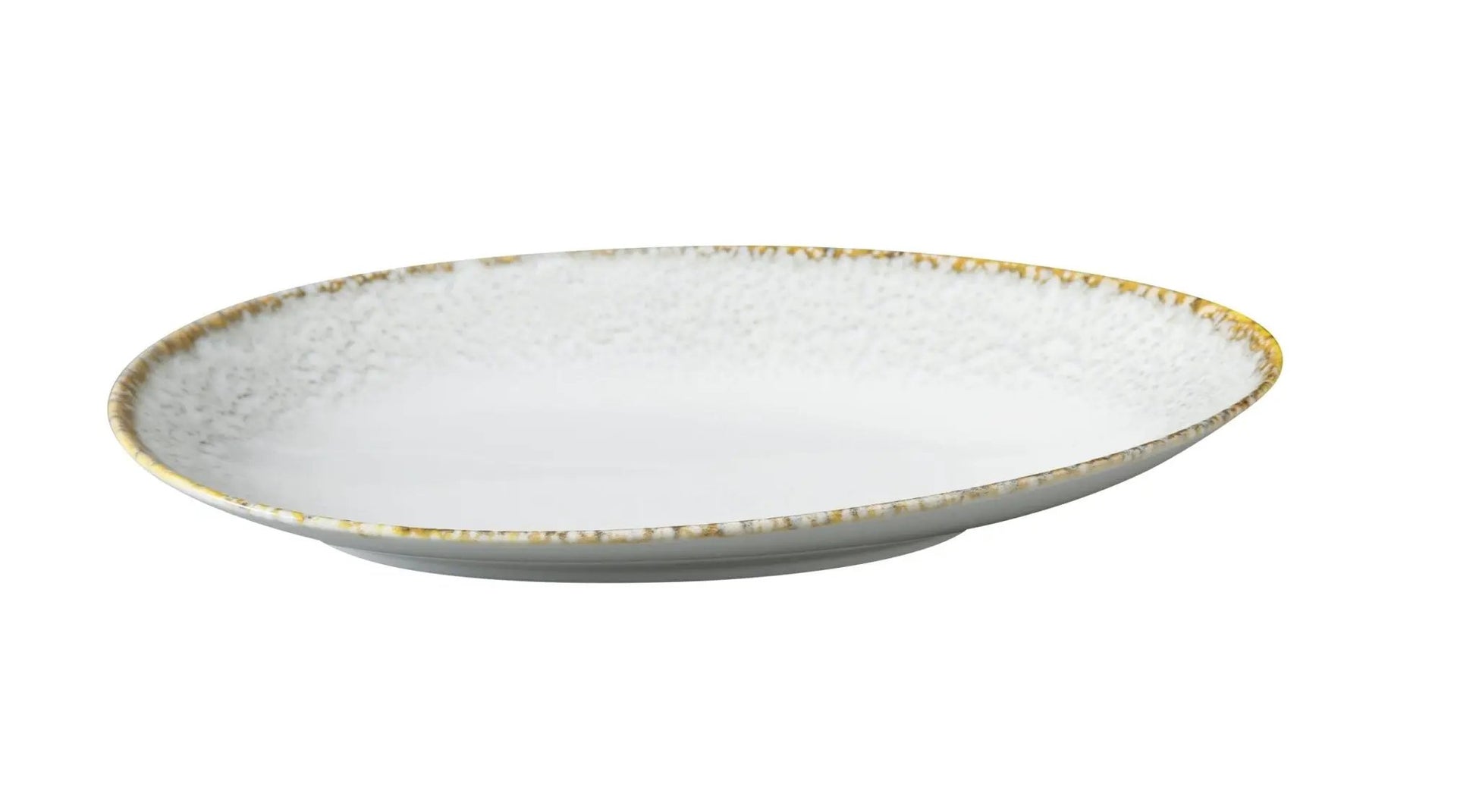 Yanco IB - 311 Iris Blue Chinaware 11 3/4" X 7" X 1 7/8" Deep Oval Plate