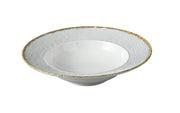 Yanco IB - 408 Iris Blue Chinaware 8 5/8" X 2" Soup Plate 10 Oz.