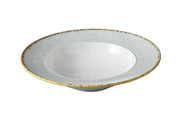 Yanco IB - 410 Iris Blue Chinaware 10 1/4" X 2 1/4" Soup/Pasta Plate 20 Oz.