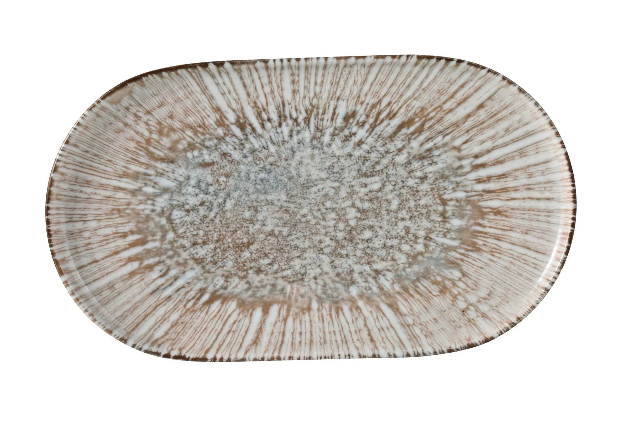 Yanco LE - 214 Legna Chinaware 13 5/8" X 7 7/8" X 7/8" Coupe Oval Plate