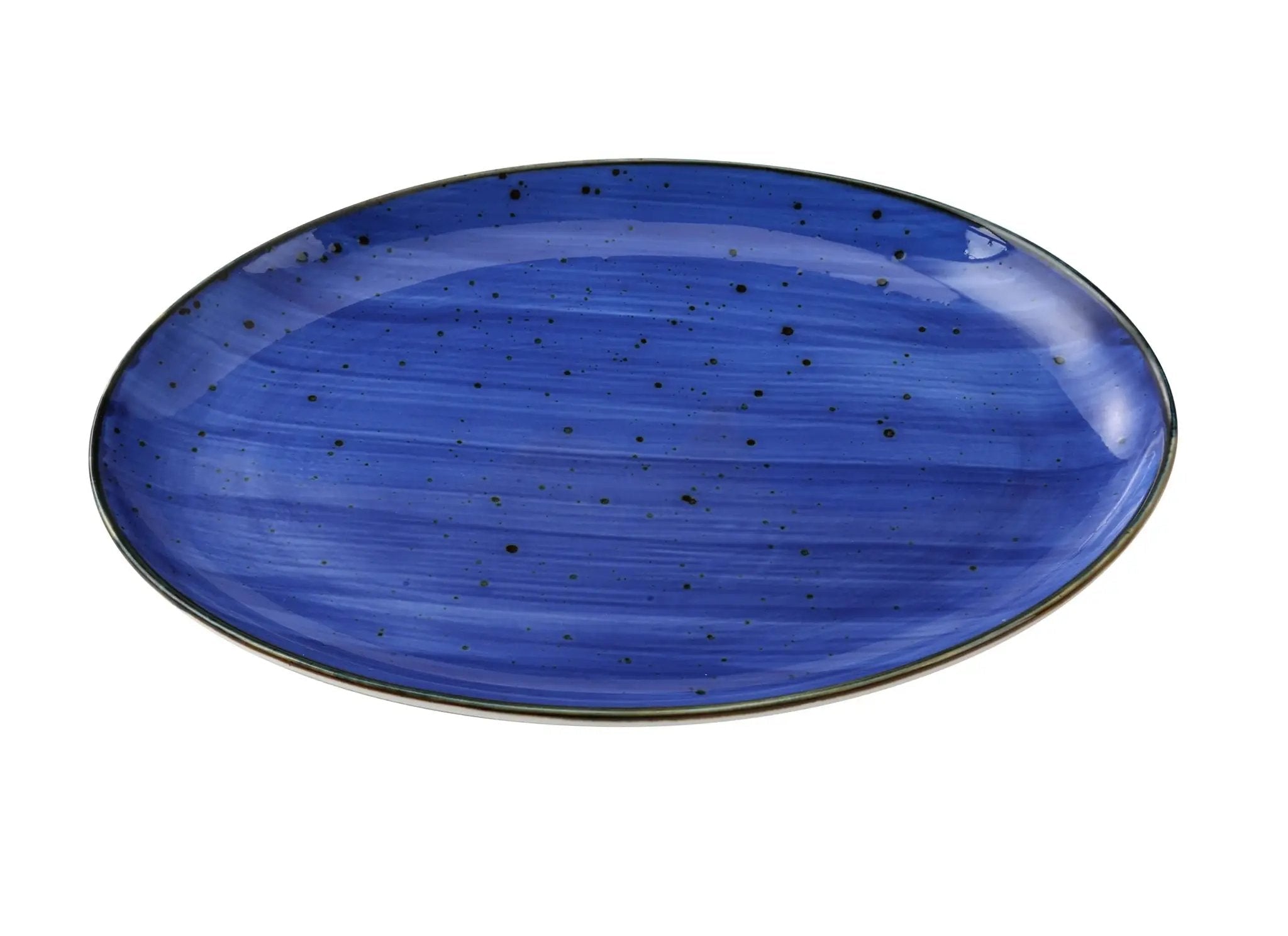 Yanco LY-2110BU Lyon-Blue Chinaware 10 X 7" X 1" COUPE PLATTER BLUE by Yanco (yanco-ly-2110bu-lyon-blue-chinaware-10-x-7-x-1-coupe-platter-blue)
