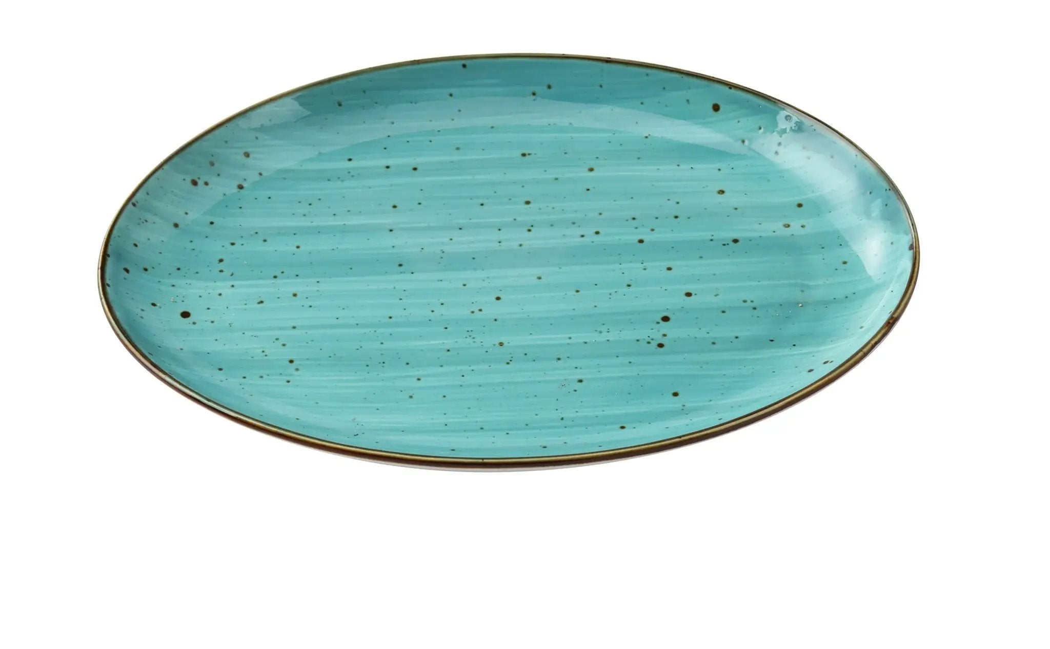 Yanco LY-2110TQ Lyon-Turquoise Chinaware 10 X 7" X 1" COUPE PLATTER TURQUOISE by Yanco (yanco-ly-2110tq-lyon-turquoise-chinaware-10-x-7-x-1-coupe-platter-turquoise)