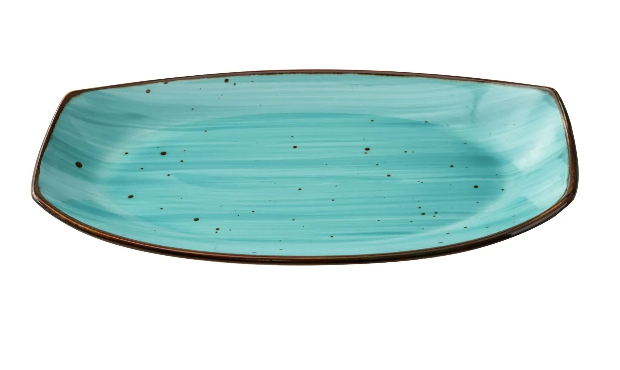 Yanco LY-215TQ Lyon-Turquoise Chinaware 15" X 8 1/2" X 1 5/8" RECTANGULAR PLATE TURQUOISE by Yanco (yanco-ly-215tq-lyon-turquoise-chinaware-15-x-8-1-2-x-1-5-8-rectangular-plate-turquoise)
