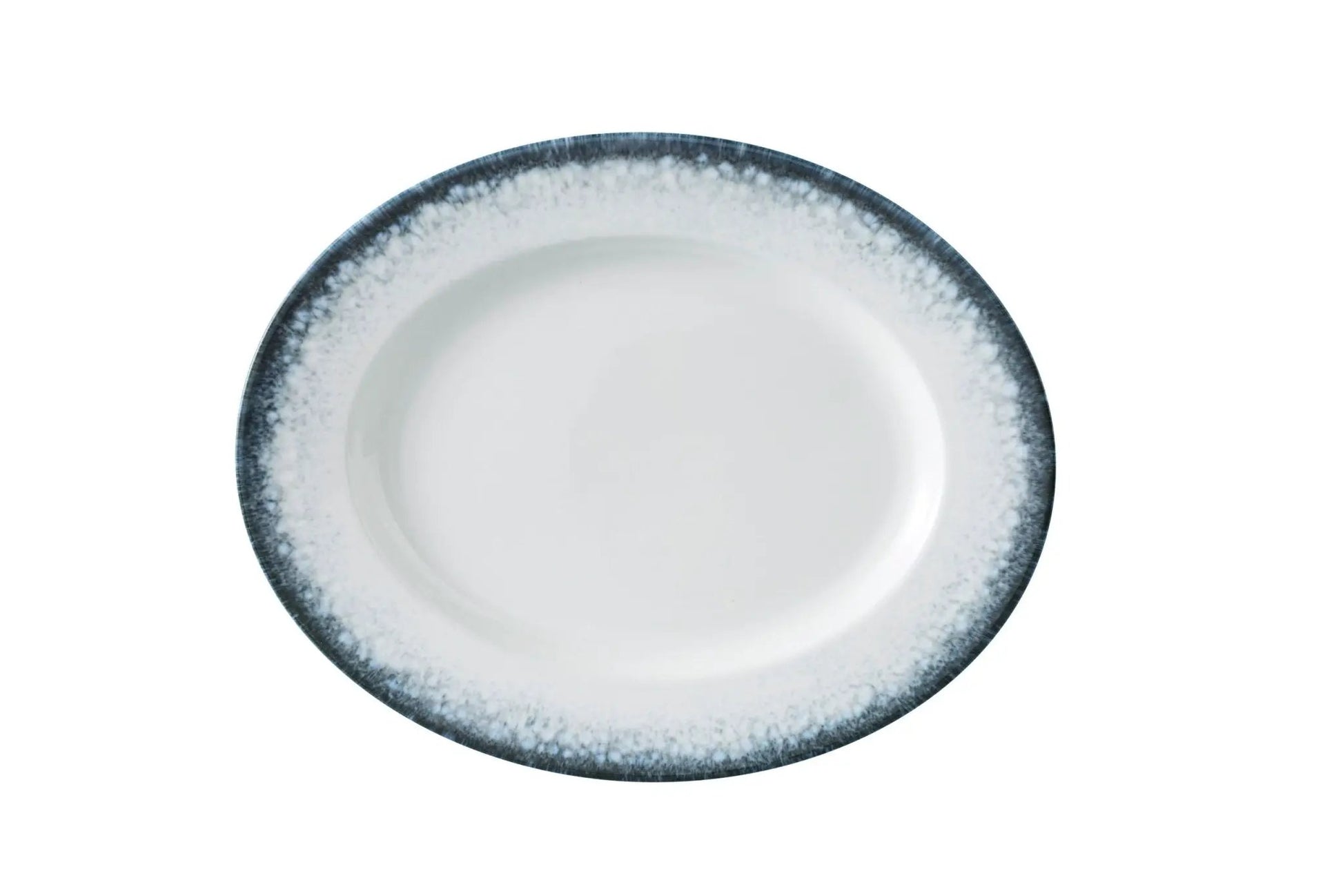 Yanco MR - 213 Mars Chinaware 12 - 7/8" X 10 - 1/8" X 1 1/8" OVAL PLATE