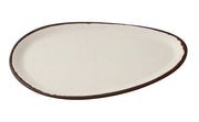 Yanco NA - 210 Nature Art Melamine 9 3/4" X 6" X 1/2" Oval Plate