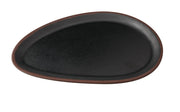 Yanco NA - 214BK Nature Art Melamine 14" x 9 - 3/4" x 1/2" OVAL PLATE