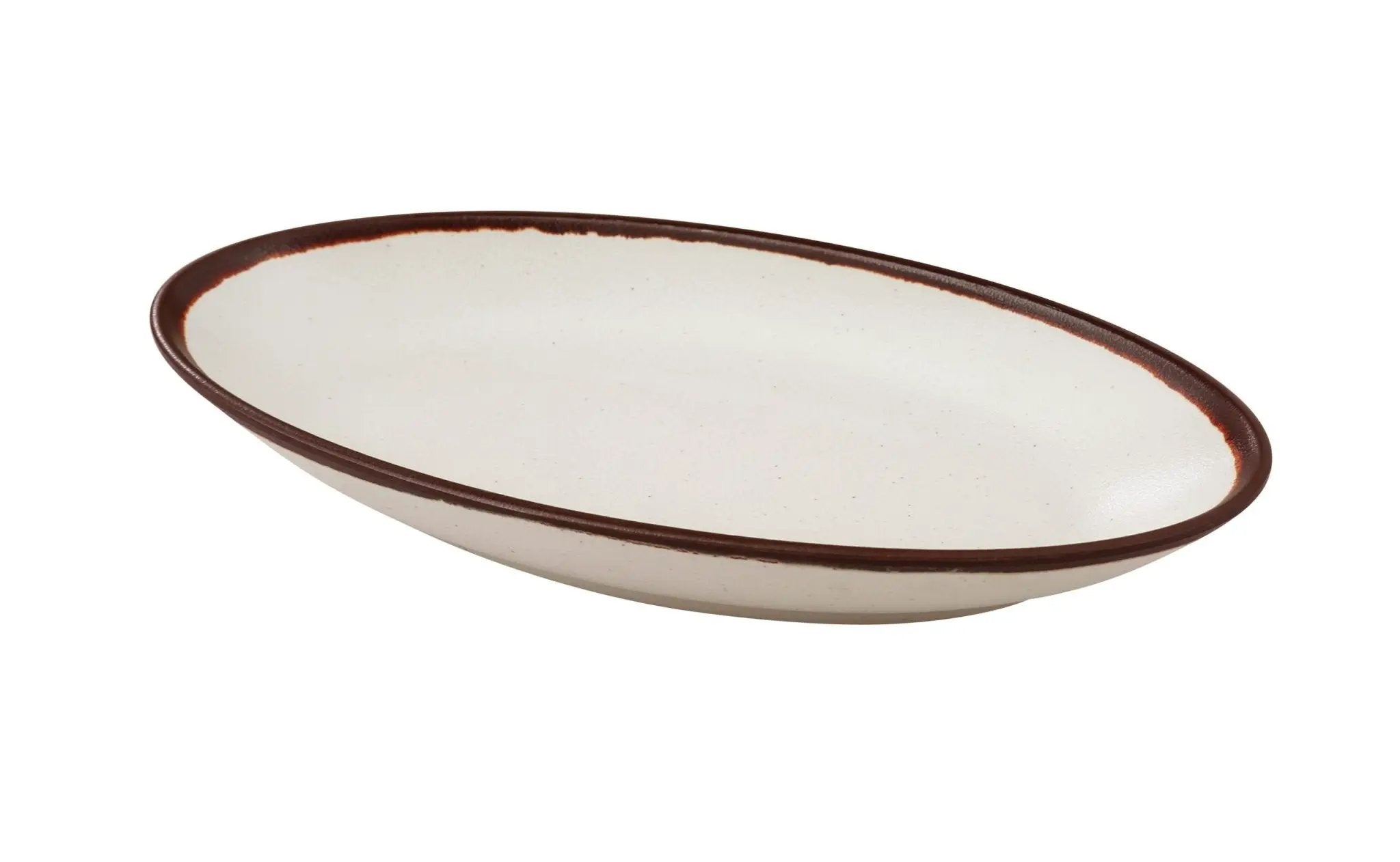 Yanco NA - 310 Nature Art Melamine 10 - 1/2" x 5 - 1/4" x 1 1/2" DEEP OVAL PLATE
