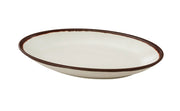 Yanco NA - 312 Nature Art Melamine 12" x 6" x 1 - 3/4" DEEP OVAL PLATE