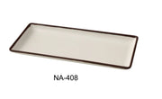 Yanco NA - 408 Nature Art Melamine 8 - 1/2" x 3 - 3/4" x 1/2" RECTANGULAR PLATE