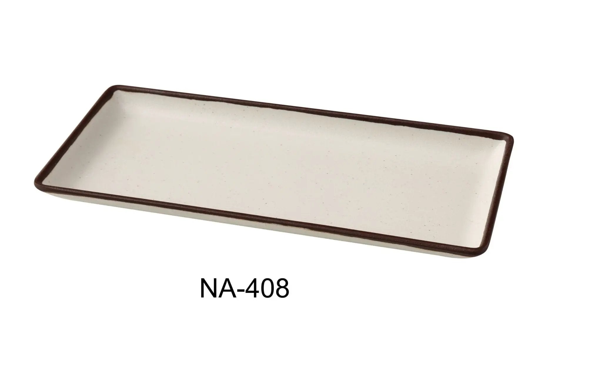 Yanco NA - 408 Nature Art Melamine 8 - 1/2" x 3 - 3/4" x 1/2" RECTANGULAR PLATE