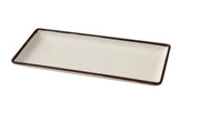 Yanco NA - 413 Nature Art Melamine 13" x 5 - 3/4" x 1" RECTANGULAR PLATE