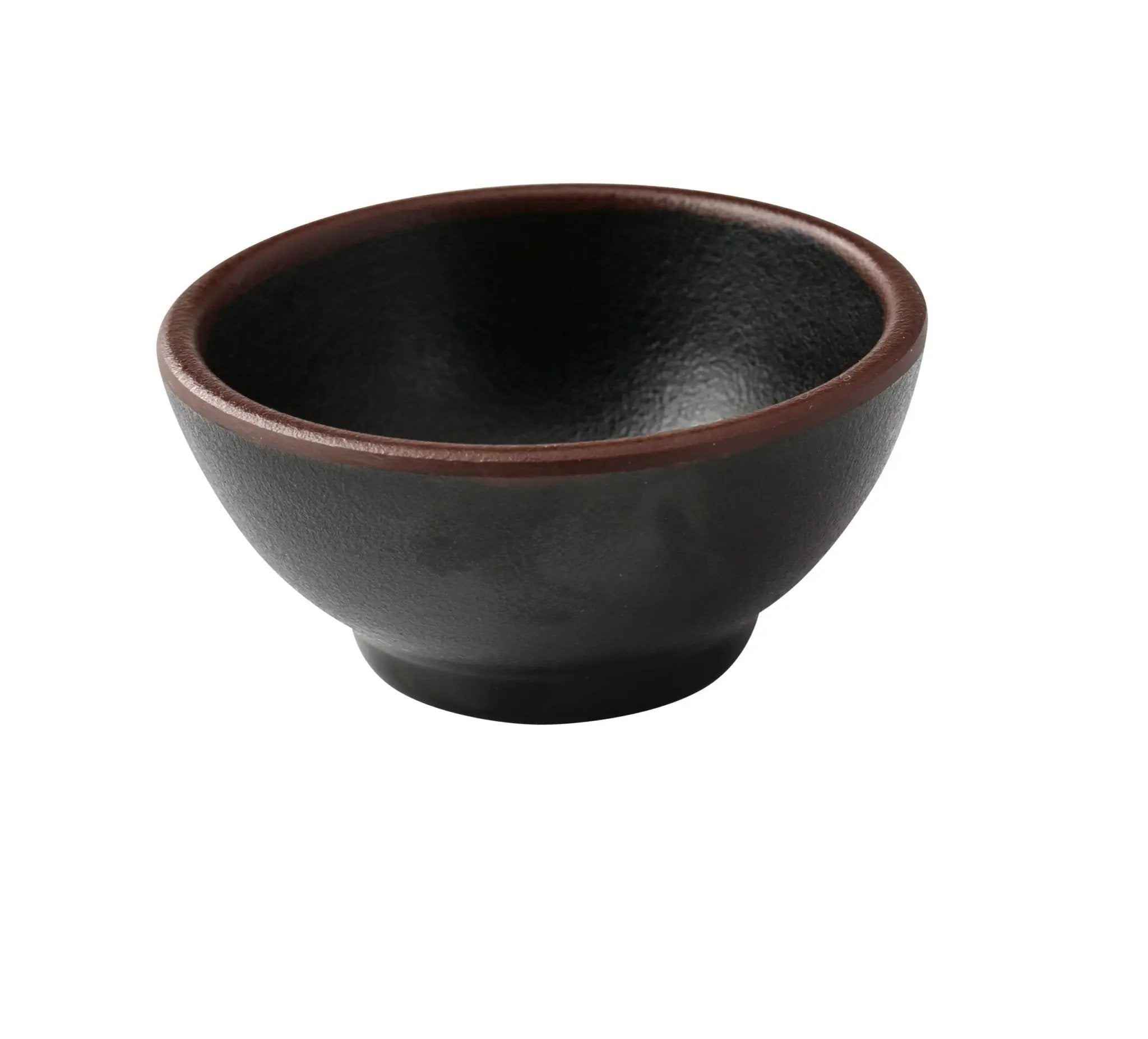 Yanco NA - 5003BK Nature Art Melamine 3 - 1/2" x 1 - 3/4" SAUCE DISH 4 oz.