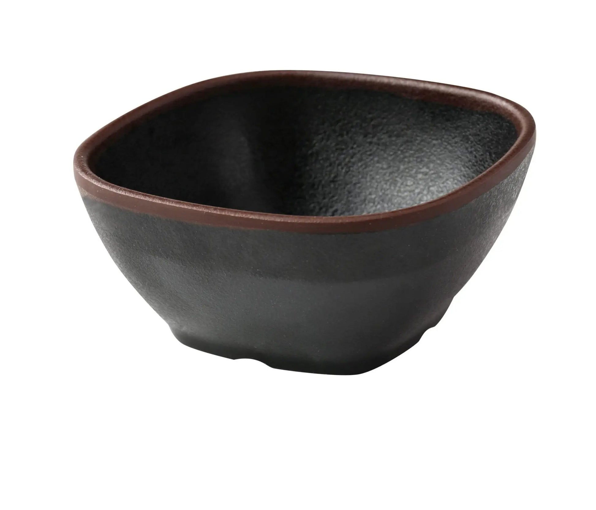 Yanco NA - 505BK Nature Art Melamine 4 1/2" X 2" Square Miso Soup Bowl 10 Oz.