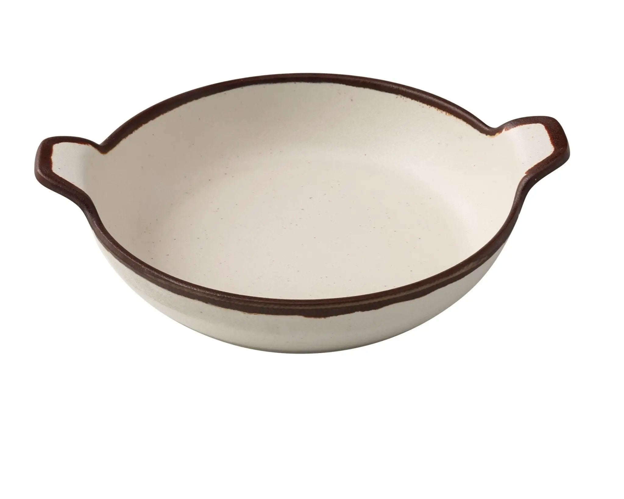 Yanco NA - 509 Nature Art Melamine 9" X 7 1/2" X 1 3/4" Bowl with Handle 24 Oz.