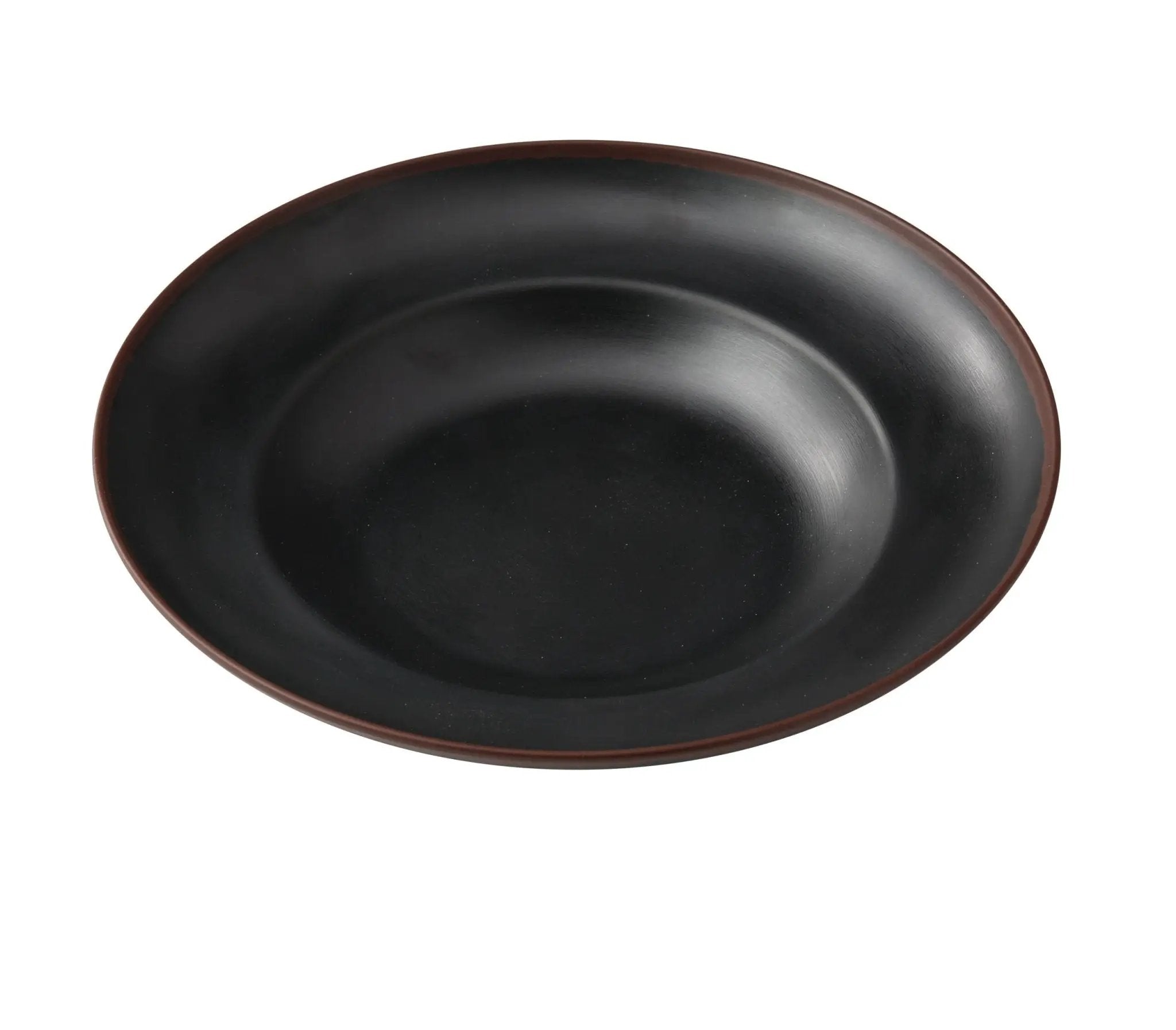 Yanco NA - 810BK Nature Art Melamine 10 - 3/4" x 7" x 2 - 1/4" MEDITERREAN PASTA BOWL 12 oz.