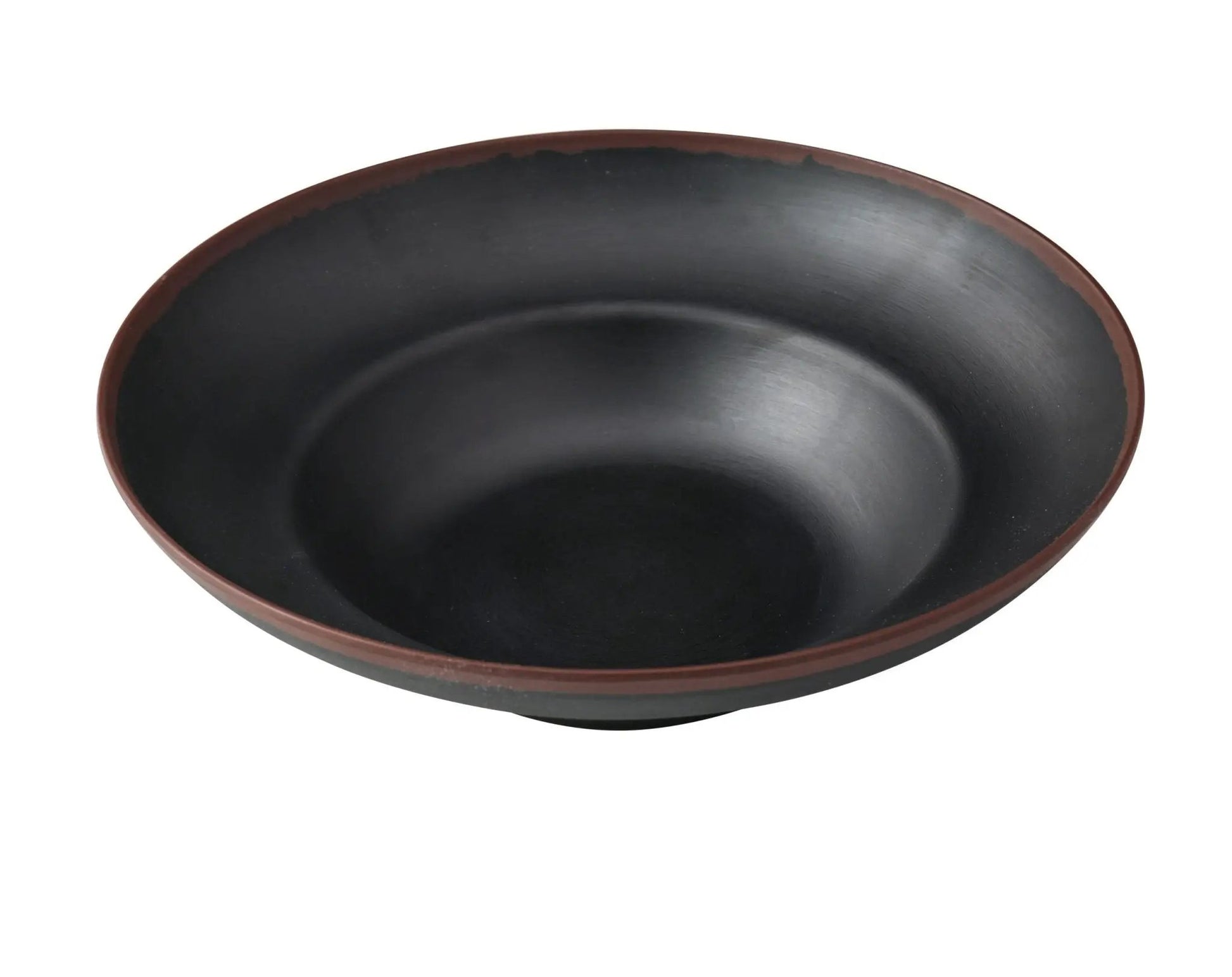 Yanco NA - 811BK Nature Art Melamine 11 - 1/8" x 7" x 3 - 1/4" DEEP MEDITERRANEAN BOWL 20 oz