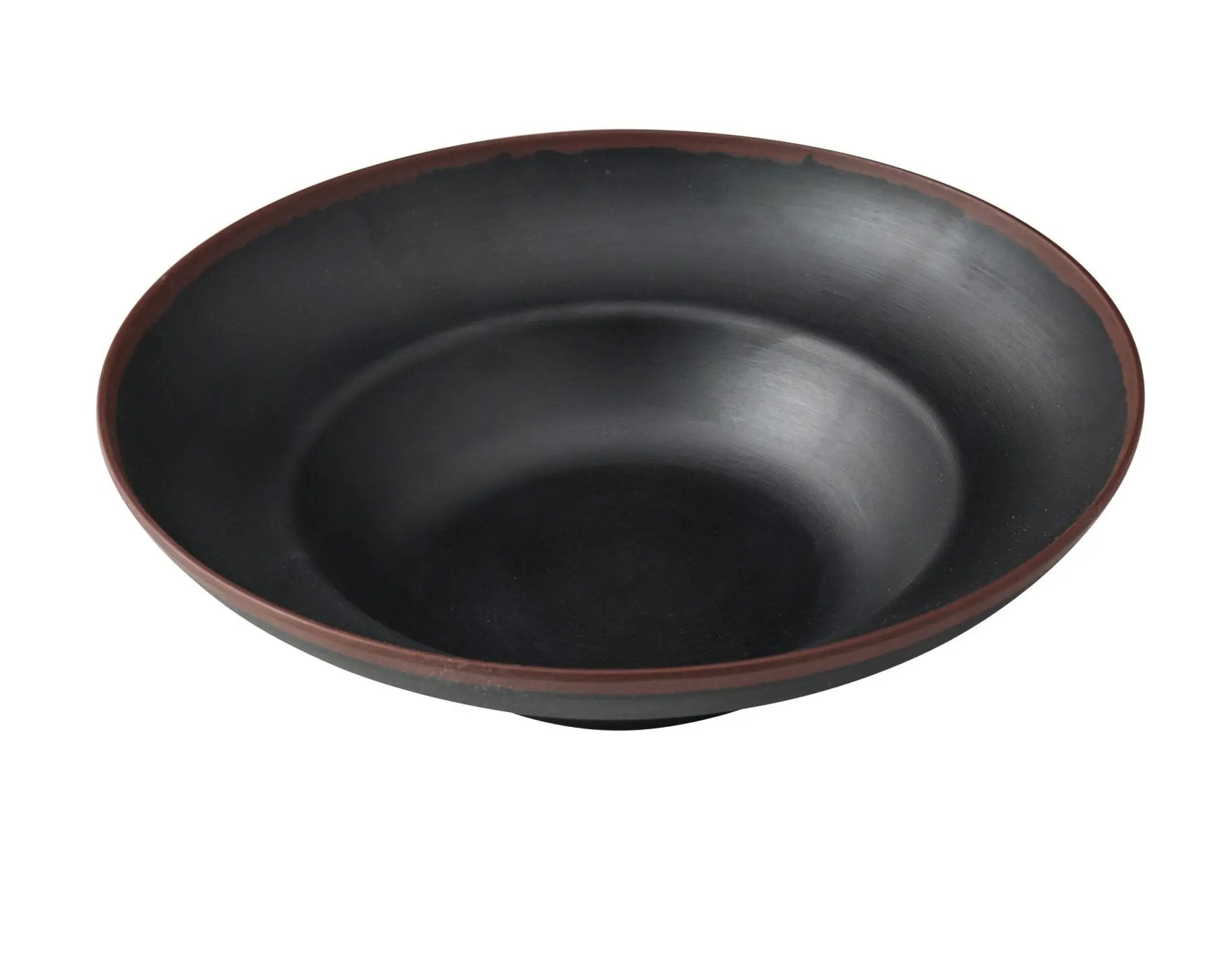 Yanco NA - 811BK Nature Art Melamine 11 - 1/8" x 7" x 3 - 1/4" DEEP MEDITERRANEAN BOWL 20 oz