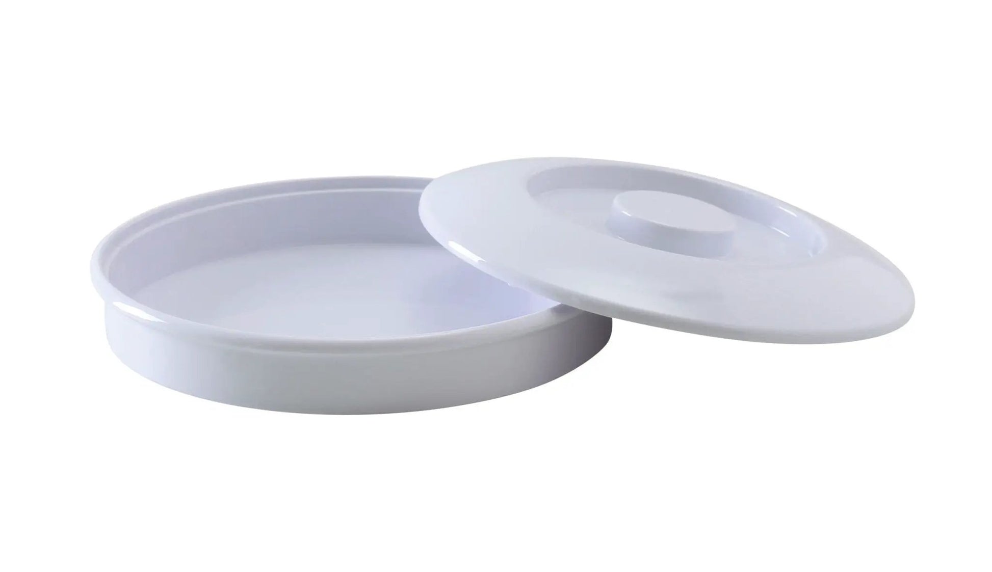 Yanco NS - 608W Nessico Melamine 8 1/4" Tortilla Server W/Lid White