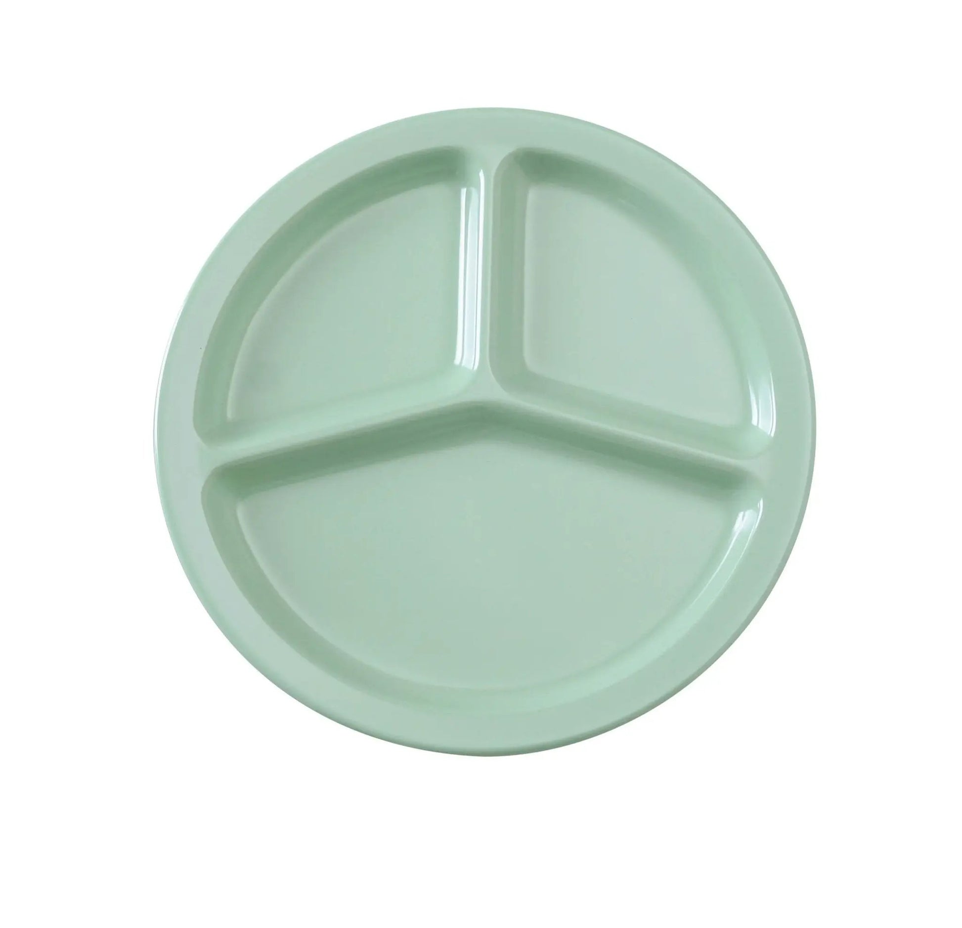 Yanco NS - 702G Nessico Melamine 10" 3 Compartment Plate Green