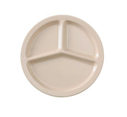 Yanco NS - 702T Nessico Melamine 10" 3 Compartment Plate Tan