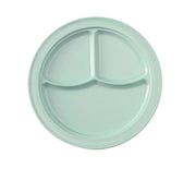 Yanco NS - 703G Nessico Melamine 10 3/16" 3 Compartment Plate Green