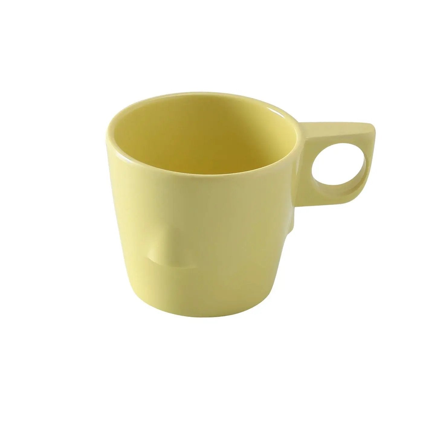 Yanco NS-9011Y Nessico Melamine 3"X 2 3/4" STACKABLE BULBOUS CUP 8 OZ YELLOW by Yanco (yanco-ns-9011y-nessico-melamine-3x-2-3-4-stackable-bulbous-cup-8-oz-yellow)