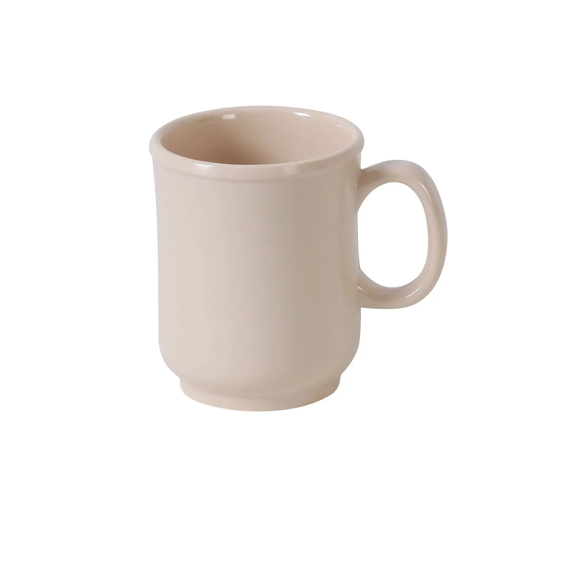 Yanco NS - 901T Nessico Melamine 3" X 3 5/8"H Bulbous Mug 8 Oz. Tan